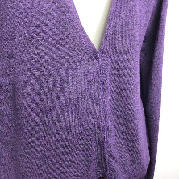 Karma Black/Purple Infinity Knit Wrap Cardigan Size M - Picture 13 of 15